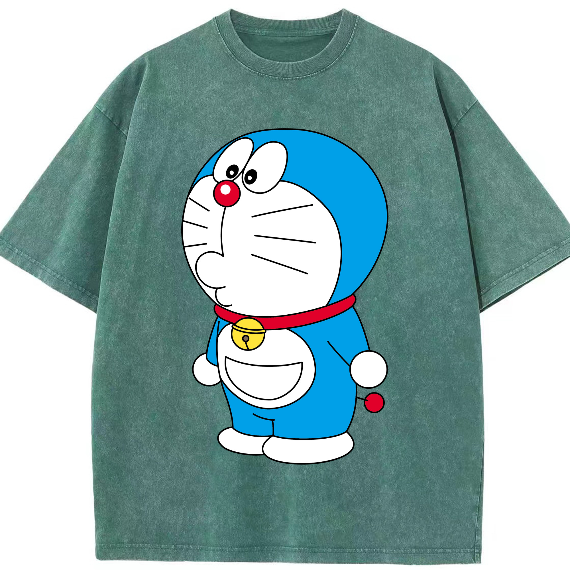 （画像用） ドラえもん Doraemon 綿100% ヴィンテージ風 半袖Tシャツ（フロントプリント）